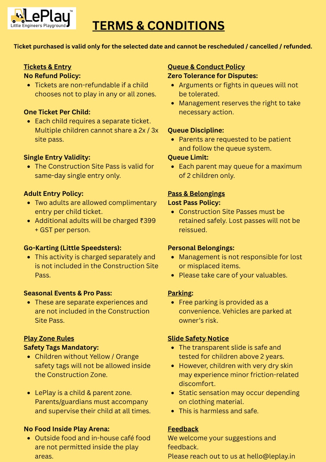 Terms and Conditions